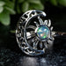 Ethiopian Opal Ring 4mm Size 9 - InnerVision Crystals
