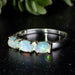 Ethiopian Opal Ring 5x3mm Size 10 - InnerVision Crystals