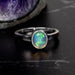 Ethiopian Opal Ring 6x4mm Size 4 - InnerVision Crystals