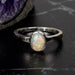 Ethiopian Opal Ring 6x4mm Size 6 - InnerVision Crystals