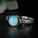 Ethiopian Opal Ring 7mm Size 7 .925 Silver - InnerVision Crystals