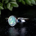 Ethiopian Opal Ring 7x5mm Size 5 - InnerVision Crystals