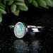Ethiopian Opal Ring 7x5mm Size 5 - InnerVision Crystals