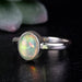 Ethiopian Opal Ring 8x6mm Size 7 .925 Silver - InnerVision Crystals