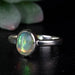 Ethiopian Opal Ring 8x6mm Size 7 .925 Silver - InnerVision Crystals