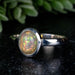 Ethiopian Opal Ring 8x6mm Size 8 - InnerVision Crystals