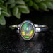 Ethiopian Opal Ring 8x6mm Size 8 - InnerVision Crystals