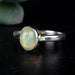 Ethiopian Opal Ring 8x6mm Size 8 .925 Silver - InnerVision Crystals
