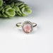 Garnet Ring 8x7mm Size 6 - InnerVision Crystals