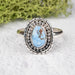 Golden Hill Turquoise Ring 10x6mm Size 10 .925 Silver - InnerVision Crystals