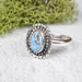Golden Hill Turquoise Ring 10x6mm Size 10 .925 Silver - InnerVision Crystals