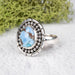 Golden Hill Turquoise Ring 11x7mm Size 5 .925 Silver - InnerVision Crystals