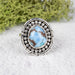 Golden Hill Turquoise Ring 11x7mm Size 5 .925 Silver - InnerVision Crystals