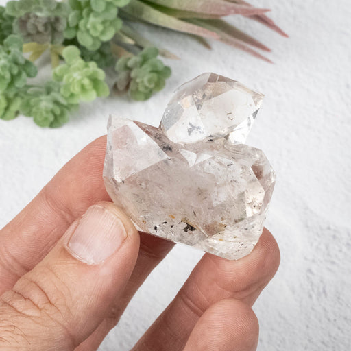 Herkimer Diamond Quartz Crystal 51.19 g 46x40x20mm Tabby - InnerVision Crystals