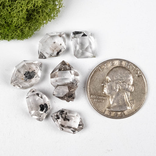 Herkimer Diamond Quartz Crystal 9.65 g 13 - 15mm A/A+ Lot - InnerVision Crystals