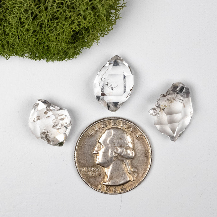 Herkimer Diamond Quartz Crystal A+ Lot 7.04 g 16 - 18mm - InnerVision Crystals