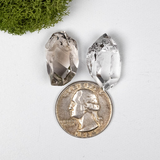 Herkimer Diamond Quartz Crystal A+ Pair 8.96 g 20/23mm - InnerVision Crystals