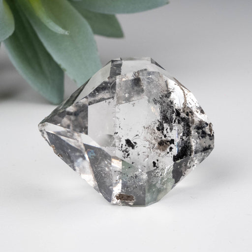 Herkimer Diamond Quartz Crystal A+ w Anthraxolite 40.86 g 41x36x29mm - InnerVision Crystals