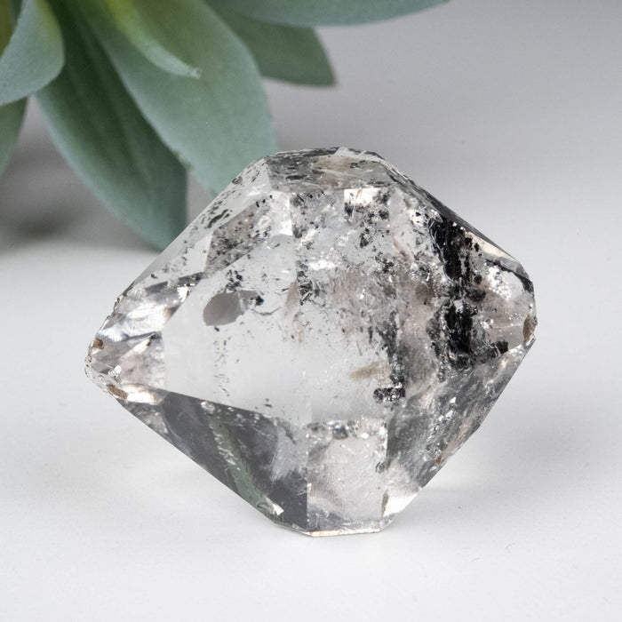 Herkimer Diamond Quartz Crystal A+ w Anthraxolite 40.86 g 41x36x29mm - InnerVision Crystals