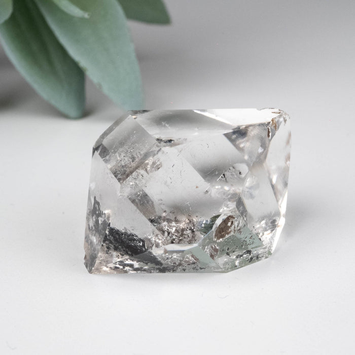 Herkimer Diamond Quartz Crystal A+ w Anthraxolite 40.86 g 41x36x29mm - InnerVision Crystals