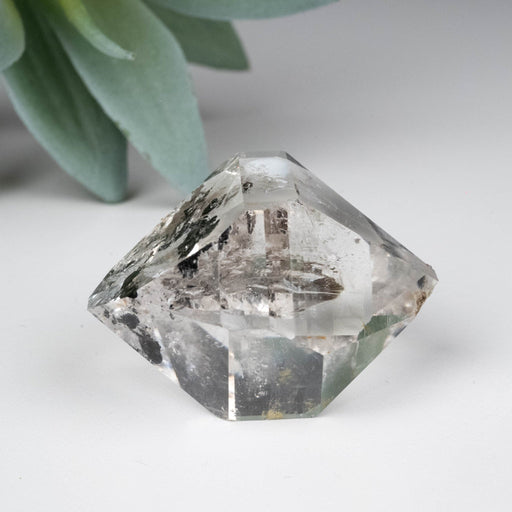 Herkimer Diamond Quartz Crystal A+ w/Anthraxolite 39.95 g 41x36x28mm - InnerVision Crystals
