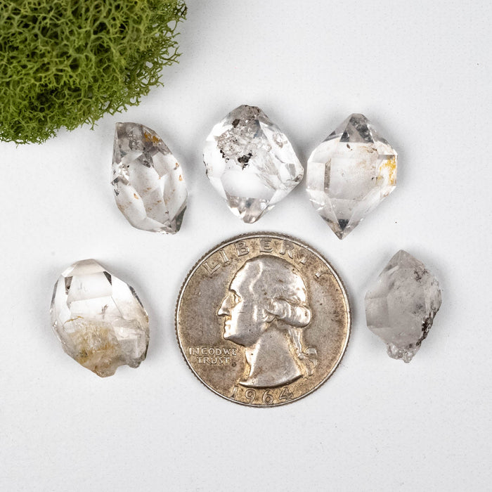 Herkimer Diamond Quartz Crystal B/A Lot 9.73 g 15 - 17mm - InnerVision Crystals