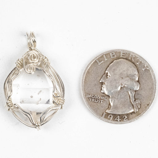 Herkimer Diamond Quartz Crystal Pendant 5.94 g 31x19mm - InnerVision Crystals