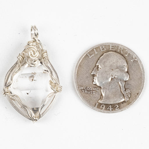 Herkimer Diamond Quartz Crystal Pendant 6.26 g 34x20mm - InnerVision Crystals