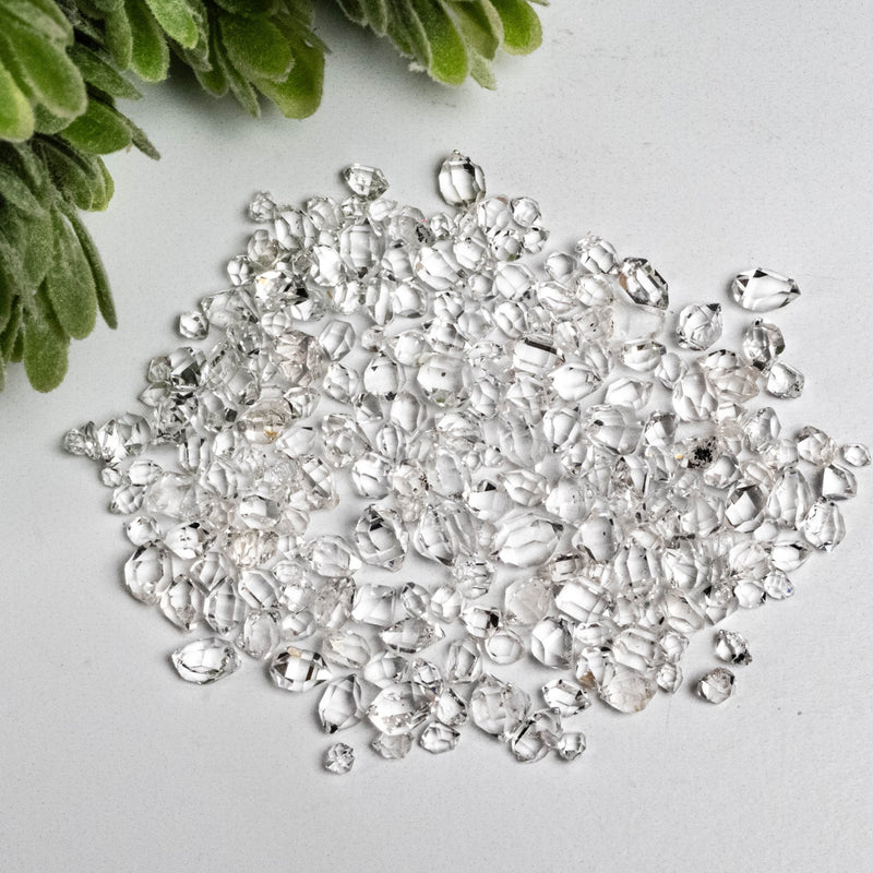 Herkimer Diamond Quartz Crystals 10 g 2mm - 6mm A+/AA Grade WHOLESALE LOT - InnerVision Crystals