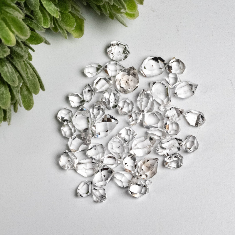 Herkimer Diamond Quartz Crystals 10 g 6mm - 9mm A+/AA Grade WHOLESALE LOT - InnerVision Crystals