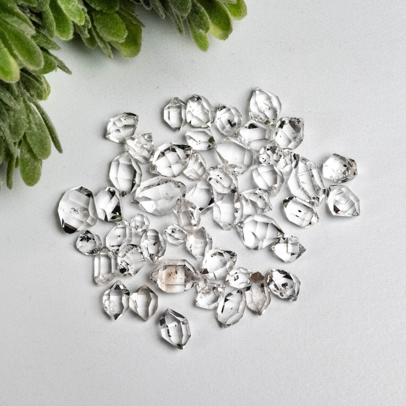 Herkimer Diamond Quartz Crystals 10 g 6mm - 9mm A+/AA Grade WHOLESALE LOT - InnerVision Crystals