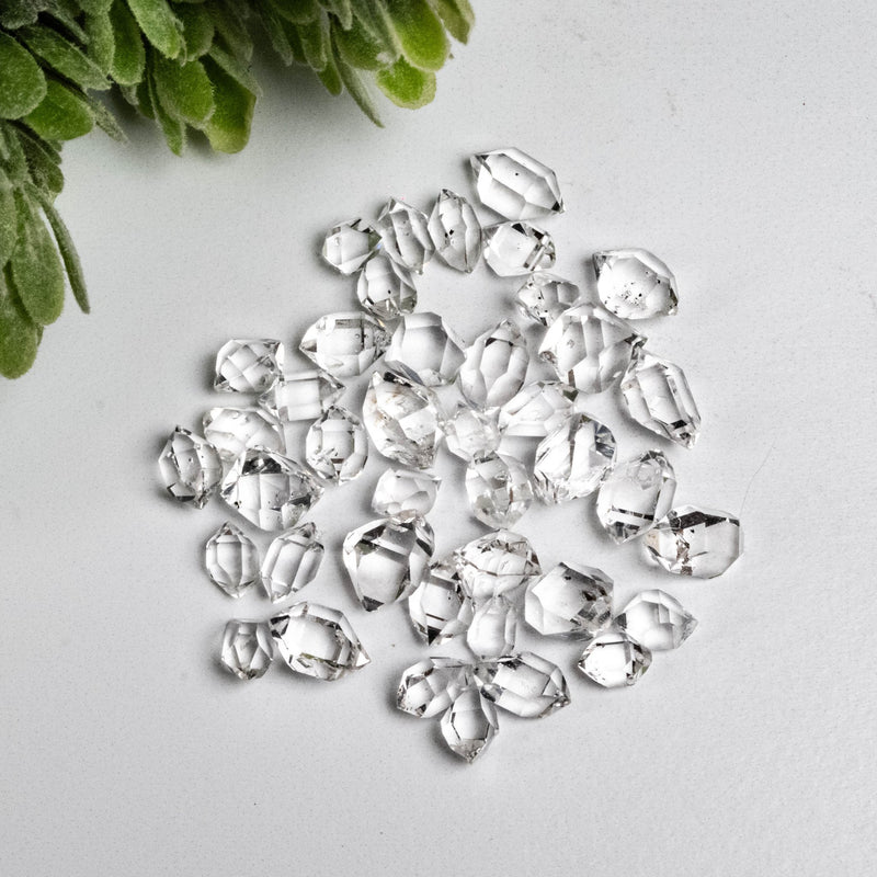 Herkimer Diamond Quartz Crystals 10g 6mm - 9mm A+/AA Grade WHOLESALE LOT - InnerVision Crystals