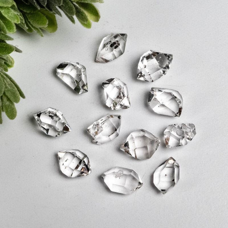 Herkimer Diamond Quartz Crystals 11.50 g 12.5mm - 13mm A+/AA Grade WHOLESALE LOT - InnerVision Crystals