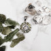 Herkimer Diamond Quartz + Moldavite Mandala Pendant .925 Silver - InnerVision Crystals