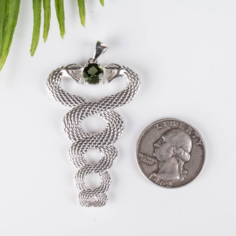 Kundalini 7mm Moldavite Pendant PRE-ORDER - InnerVision Crystals