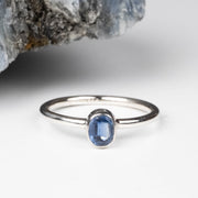 Kyanite 5x4mm Ring .925 Silver - InnerVision Crystals