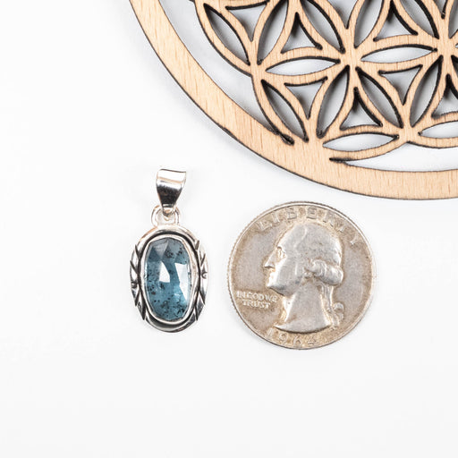 Kyanite Pendant 3.33 g 27x12mm .925 Silver - InnerVision Crystals