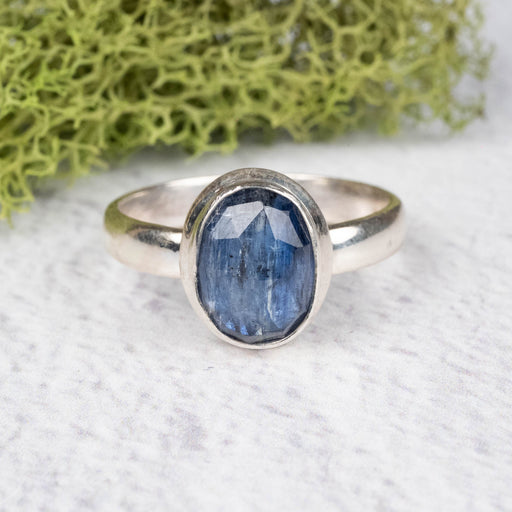 Kyanite Ring 11x9mm Size 10 .925 Silver - InnerVision Crystals
