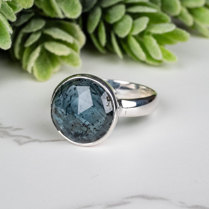 Kyanite Ring 12x8mm Size 9 - InnerVision Crystals