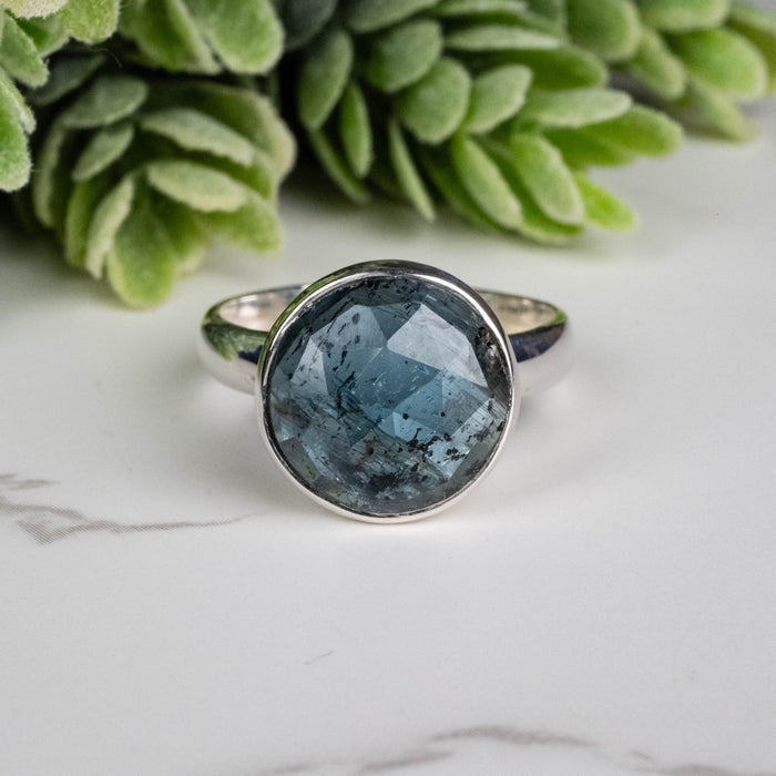 Kyanite Ring 12x8mm Size 9 - InnerVision Crystals