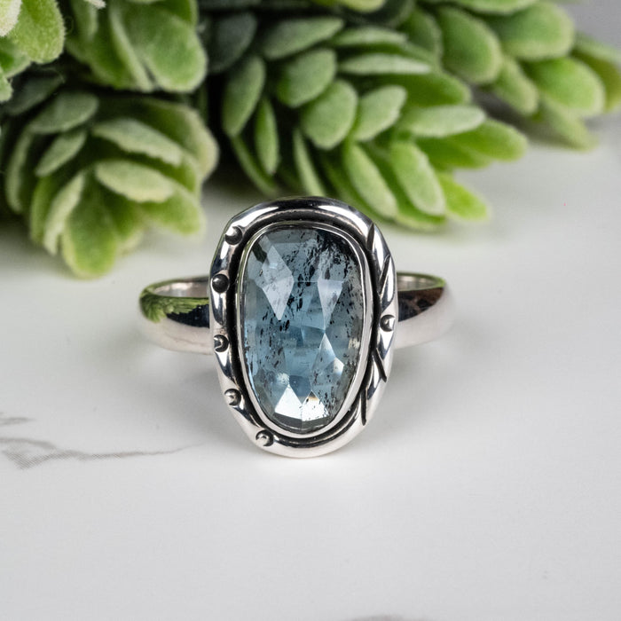 Kyanite Ring 13mm Size 9 - InnerVision Crystals
