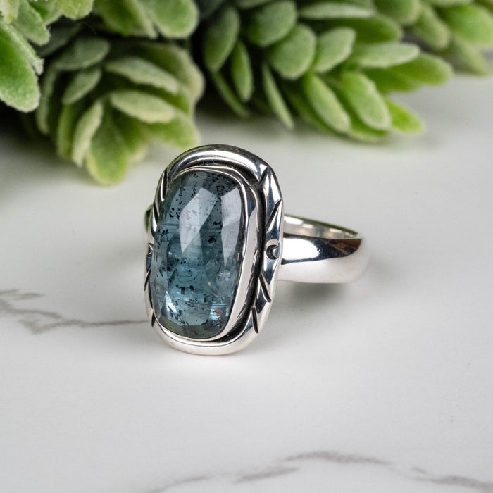 Kyanite Ring 13x7mm Size 6 - InnerVision Crystals