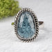 Kyanite Ring 14x9mm Size 6 .925 Silver - InnerVision Crystals