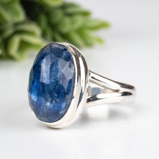 Kyanite Ring 14x9mm Size 7 .925 Silver - InnerVision Crystals