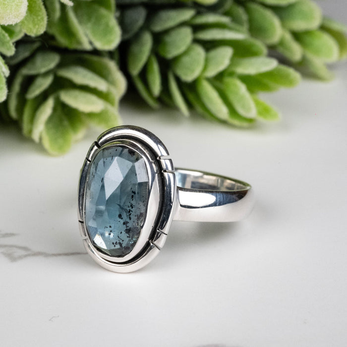 Kyanite Ring 15x7mm Size 9 - InnerVision Crystals