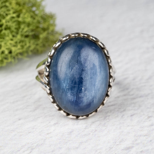 Kyanite Ring 17x13mm Size 7 .925 Silver - InnerVision Crystals