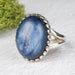 Kyanite Ring 17x13mm Size 7 .925 Silver - InnerVision Crystals