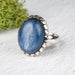 Kyanite Ring 17x13mm Size 8 .925 Silver - InnerVision Crystals