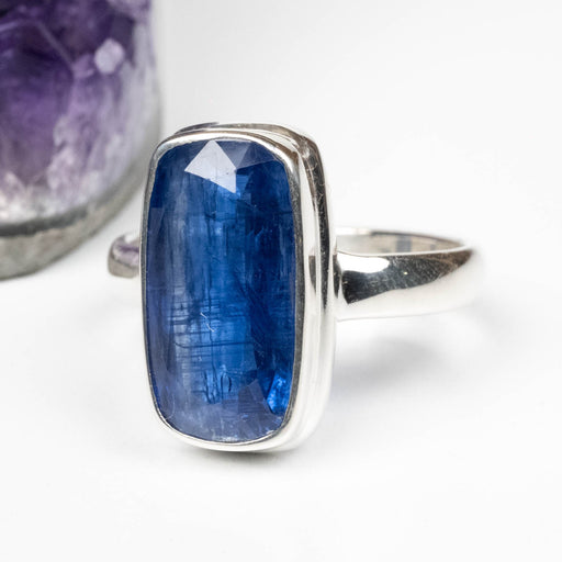 Kyanite Ring 17x8mm Size 11 .925 Silver - InnerVision Crystals