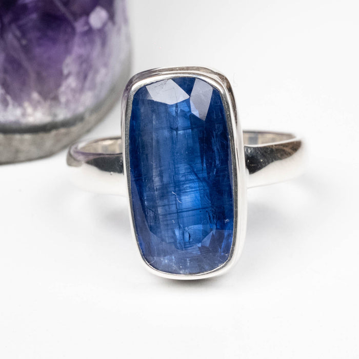 Kyanite Ring 17x8mm Size 11 .925 Silver - InnerVision Crystals